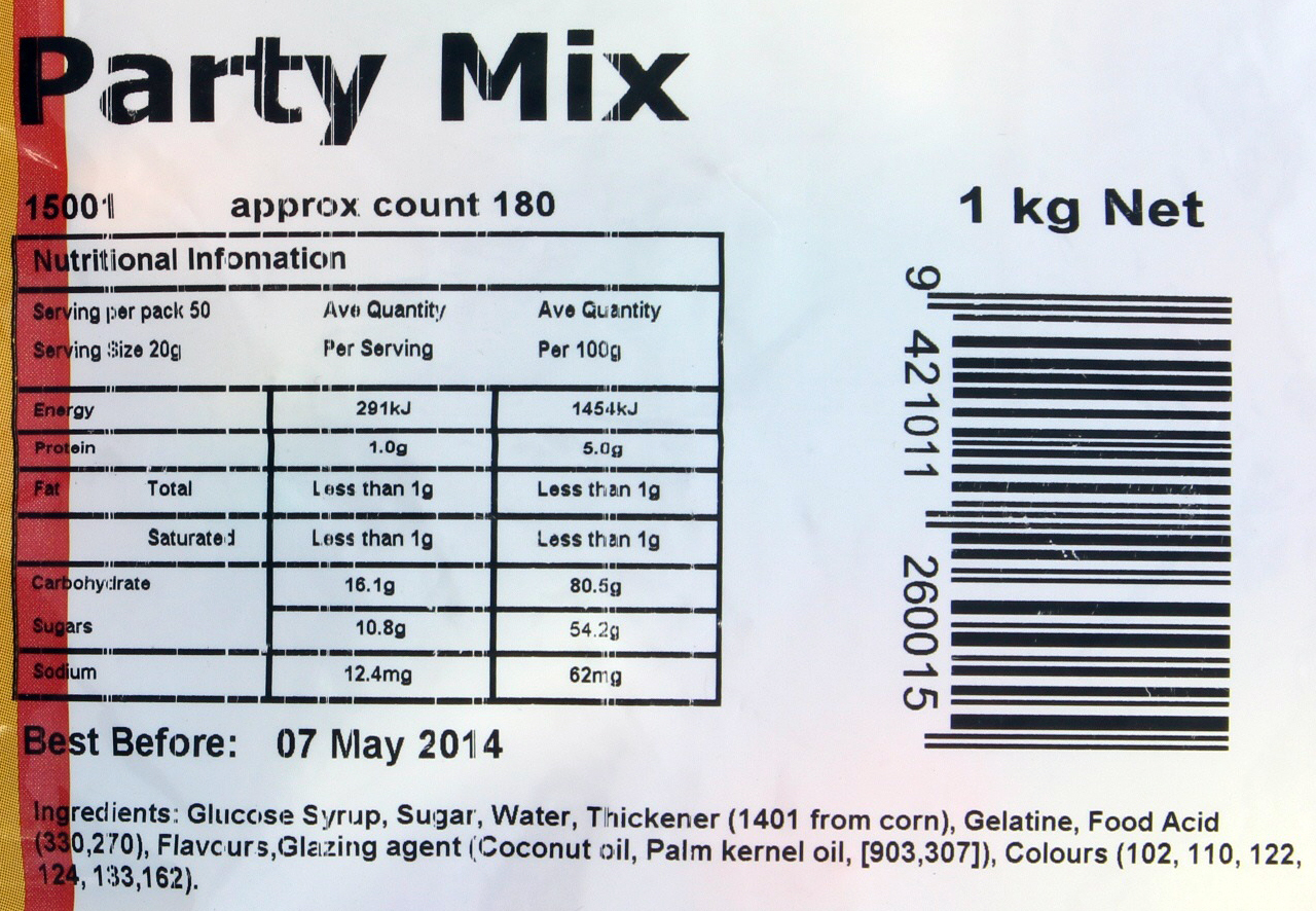 Party Mix Lollies 1kg - Rainbow Confectionery image