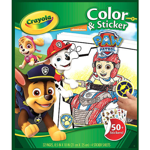 Crayola: Color & Sticker Book - Paw Patrol image