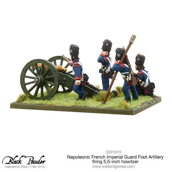 Napoleonic French Imperial Guard Foot Artillery howitzer image