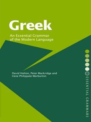 Greek: An Essential Grammar of the Modern Language image