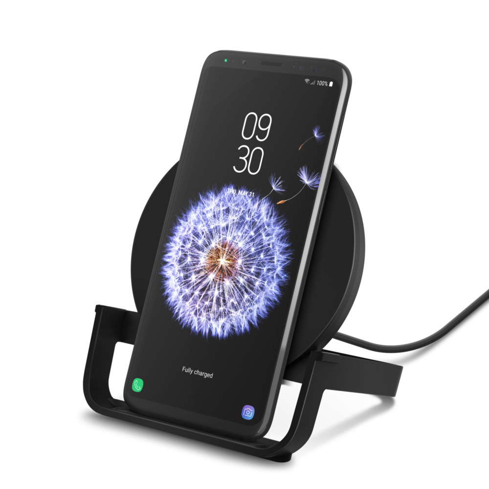 BOOST UP CHARGE Wireless Charging Stand 10W (AC Adapter Not Included) Black