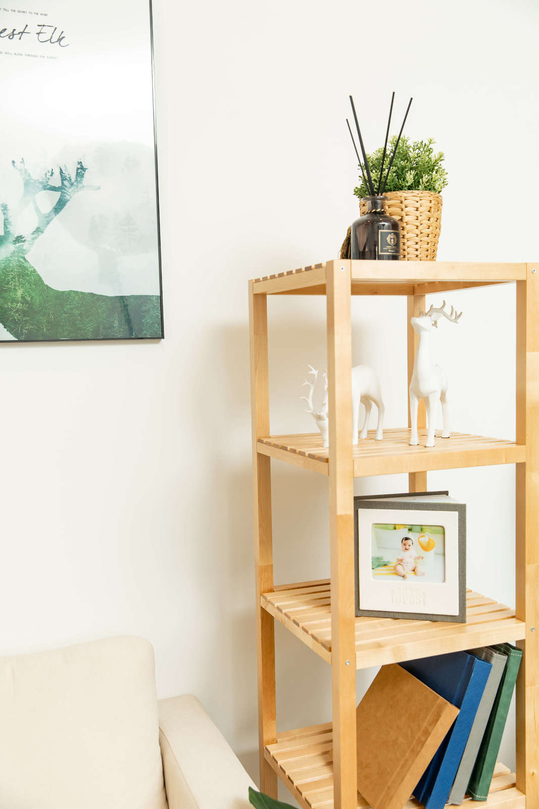 Buy 5Tier Solid Birch Wood Shelf Unit at Mighty Ape NZ