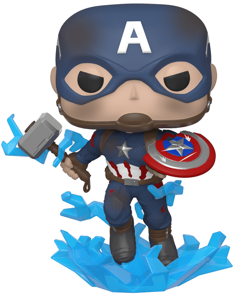 Captain America (with Mjolnir) Pop! Vinyl Figure image