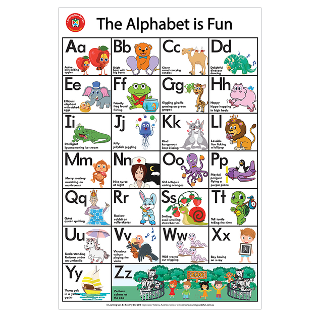 Alphabet Early Learning Chart from Susan Winget