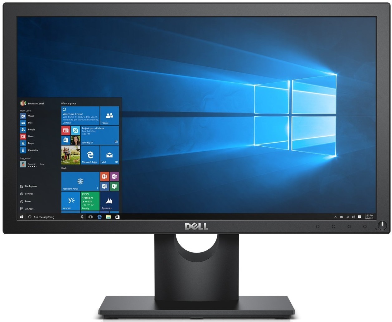 19.5" Dell E2016H HD Monitor image