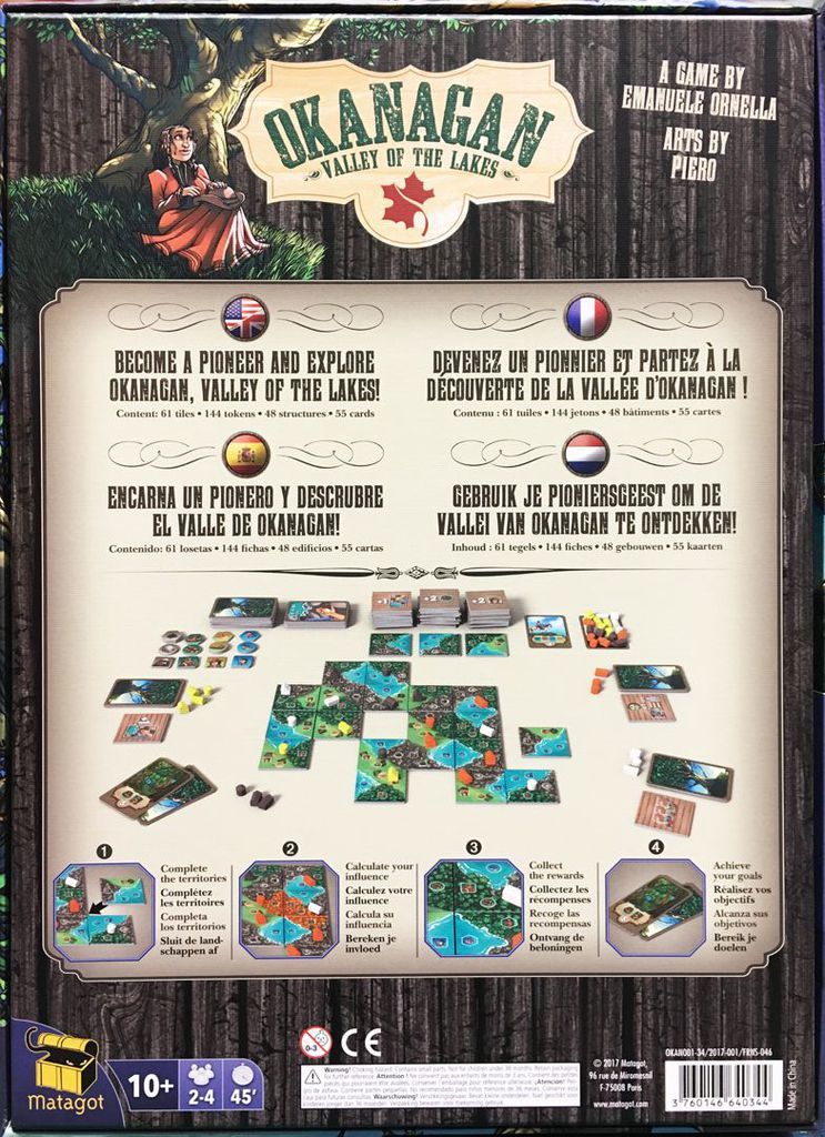 Okanagan Valley of the Lakes Board Game at Mighty Ape NZ