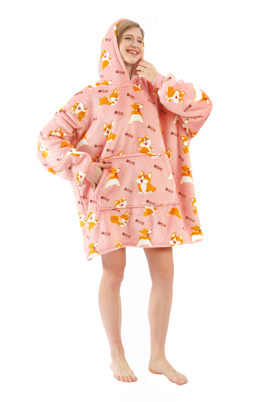 Printed Cuddle Hoodie Blanket at Mighty Ape NZ