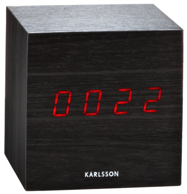 Karlsson Alarm Clock Mini Cube (Black) at Mighty Ape NZ