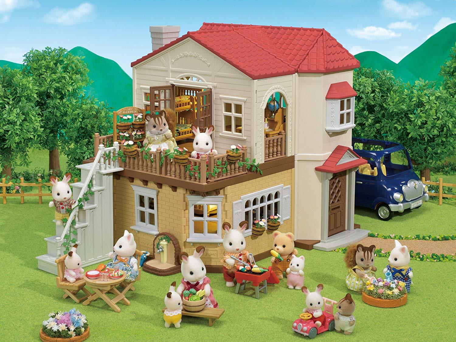 Sylvanian Families Red Roof Country Home Toy at Mighty Ape Australia