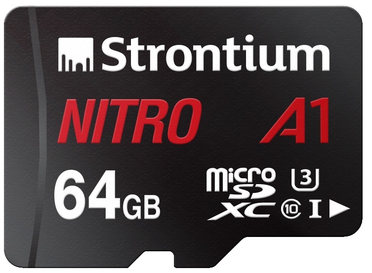 Strontium Nitro A1 Micro SD Card with Adaptor - 64GB image