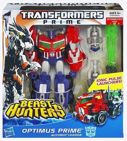 transformers prime beast hunters voyager class optimus prime