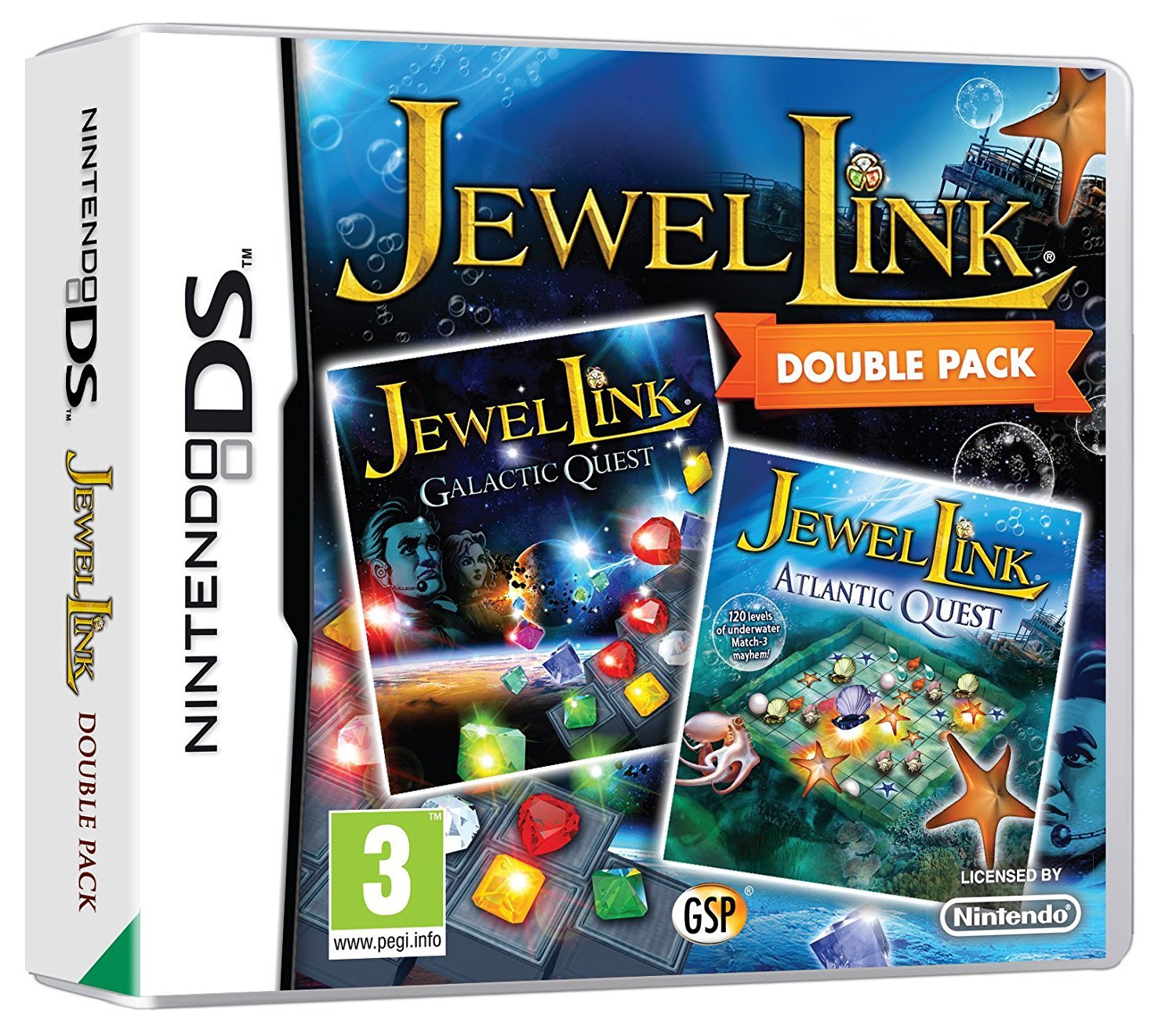 Jewel Link Double Pack - Atlantic Quest and Galactic Quest for Nintendo 3DS image
