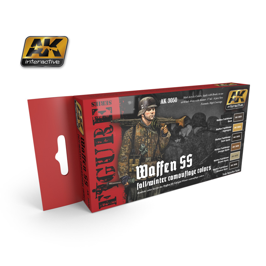 AK Waffen SS Fall/Winter Camouflage Colours Paint Set