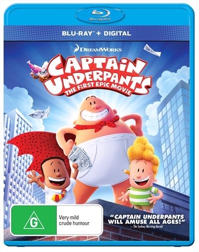 Captain Underpants on Blu-ray