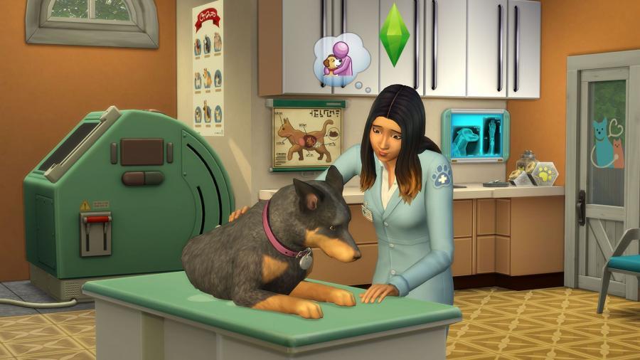 The Sims 4 plus Cats & Dogs Bundle on PS4