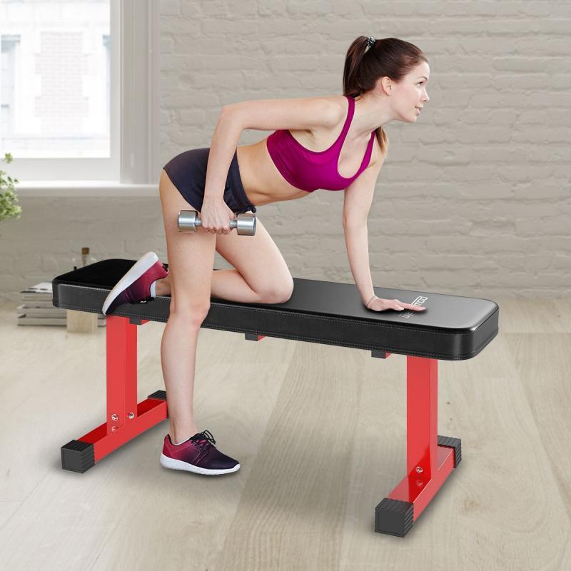 Ape Style Dumbbell Weight Training Flat Bench image