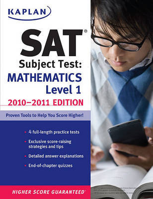 Kaplan SAT Subject Test: Mathematics Level 1: 2010-2011 by Kaplan image