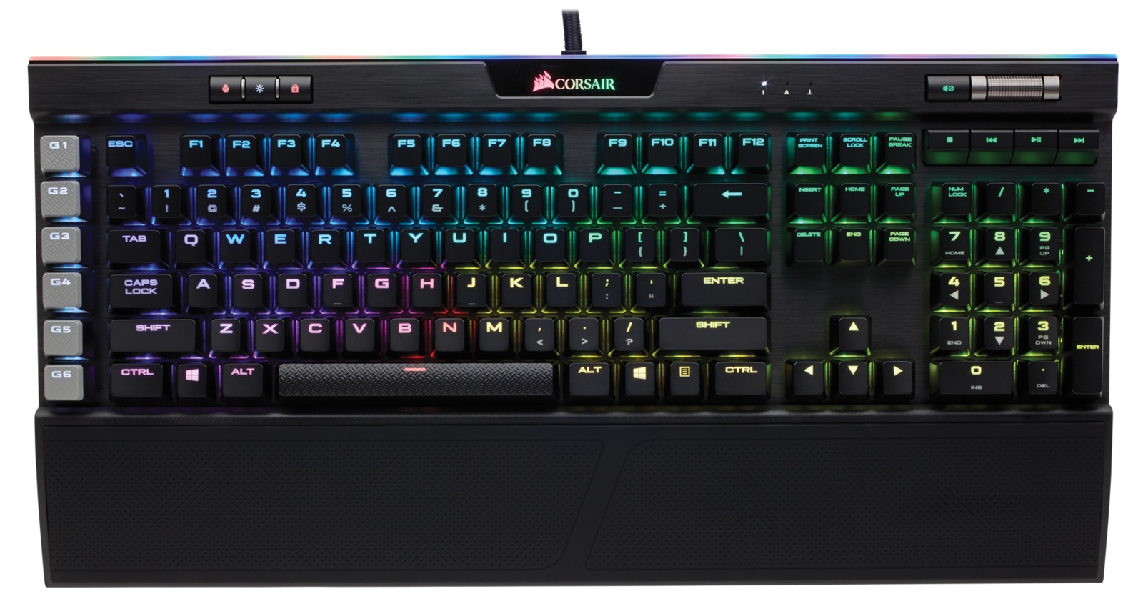 Corsair K95 RGB Platinum Gaming Keyboard (Cherry MX Speed) for PC Games image