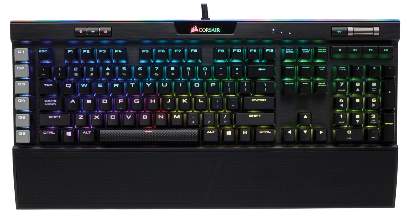 Corsair K95 RGB Platinum Gaming Keyboard (Cherry MX Speed) image