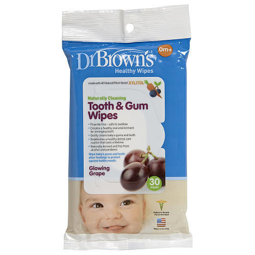 Dr Brown's Tooth & Gum Wipes (30-Pack)