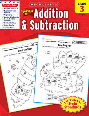 Scholastic Success with Addition & Subtraction: Grade 3 Workbook image