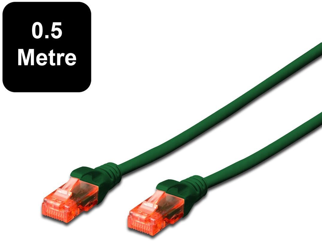 Digitus UTP Cat 6 Patch Lead - 0.5m Green image