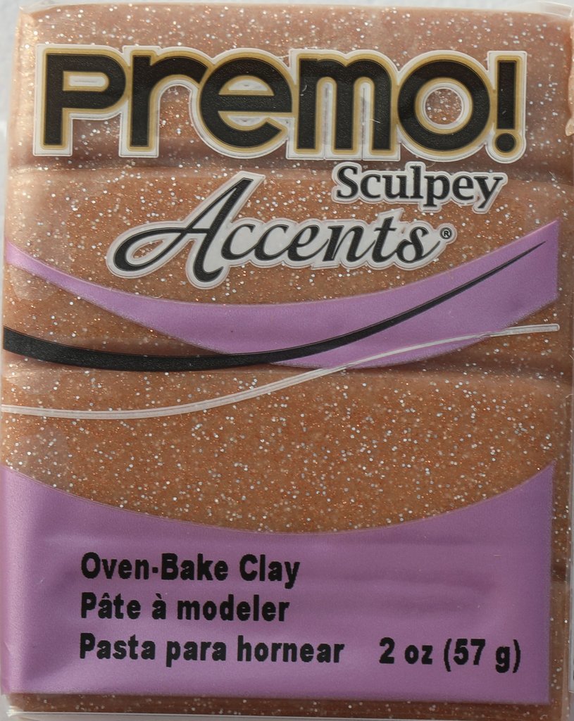 Sculpey Premo Accent Rose Gold Glitter (57g) image