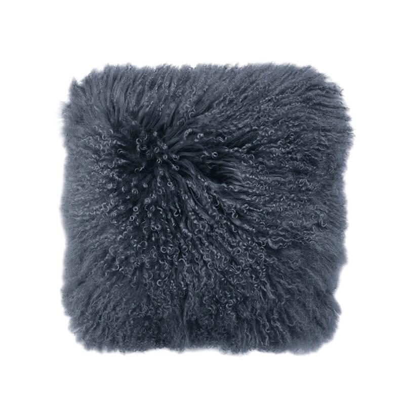 Bambury Mongolian Lambswool Cushion (Slate)