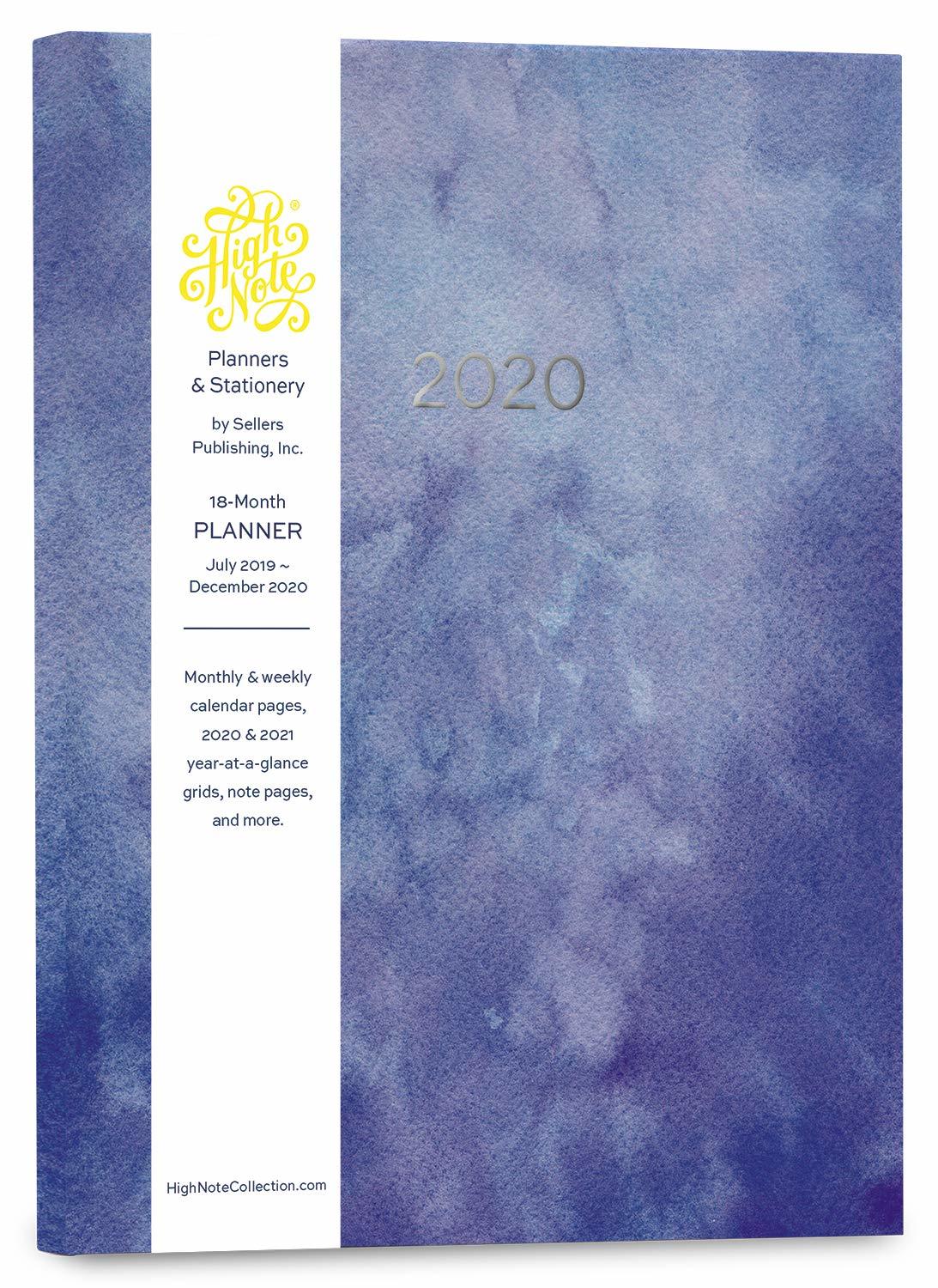 2020 High Note Mindfulness Sea Smoke in Silver 18-Month Weekly Planner image