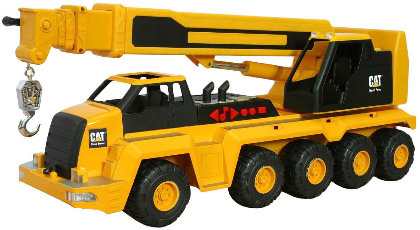 CAT: Massive Machine 10-Wheel Crane