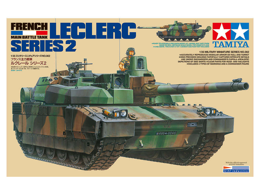 Tamiya 1/35 French Main Battle Tank Leclerc Series 2 - Model Kit image