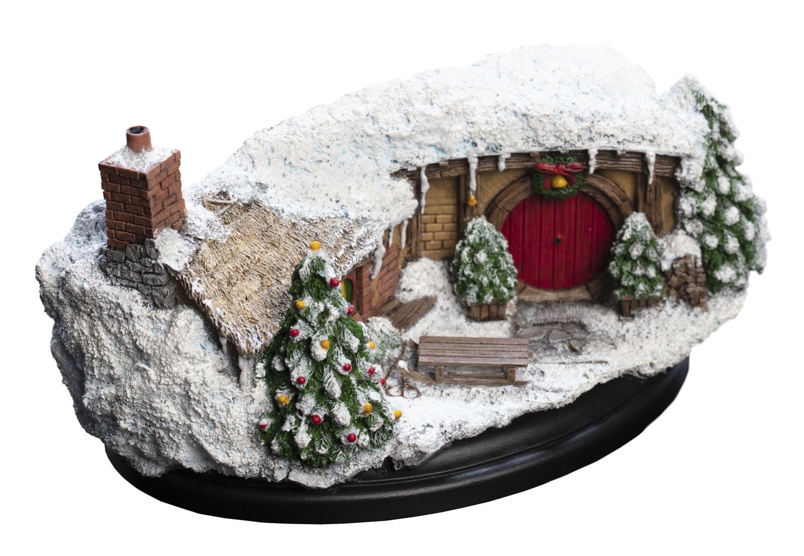 The Hobbit: 35 Bagshot Row (Christmas Edition) - Hobbit Hole Statue image