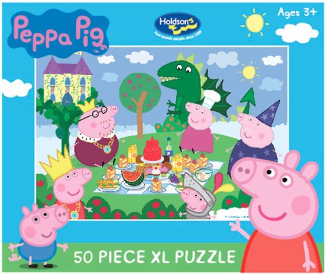 Holdson: Kids Peppa Pig - The Fairy Tale Picnic - 50 XL Piece Puzzle image