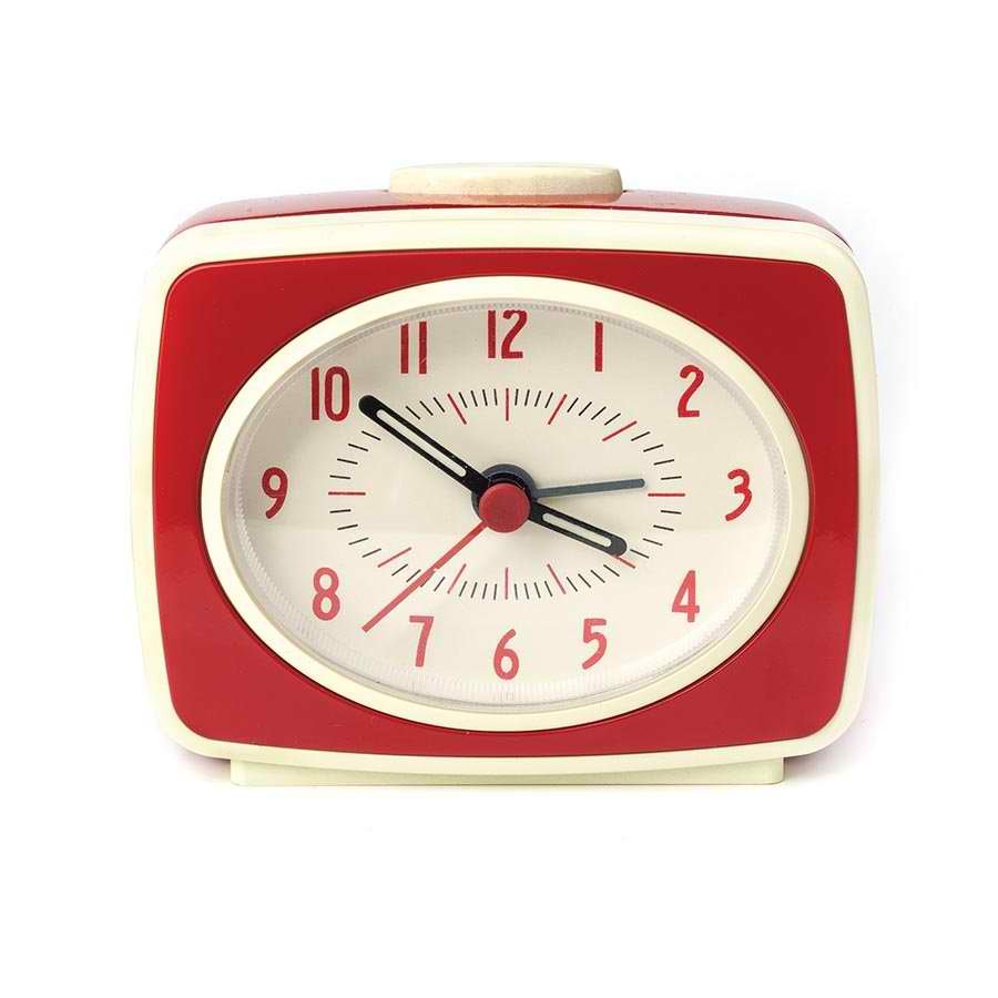 Small Classic Alarm Clock - Red