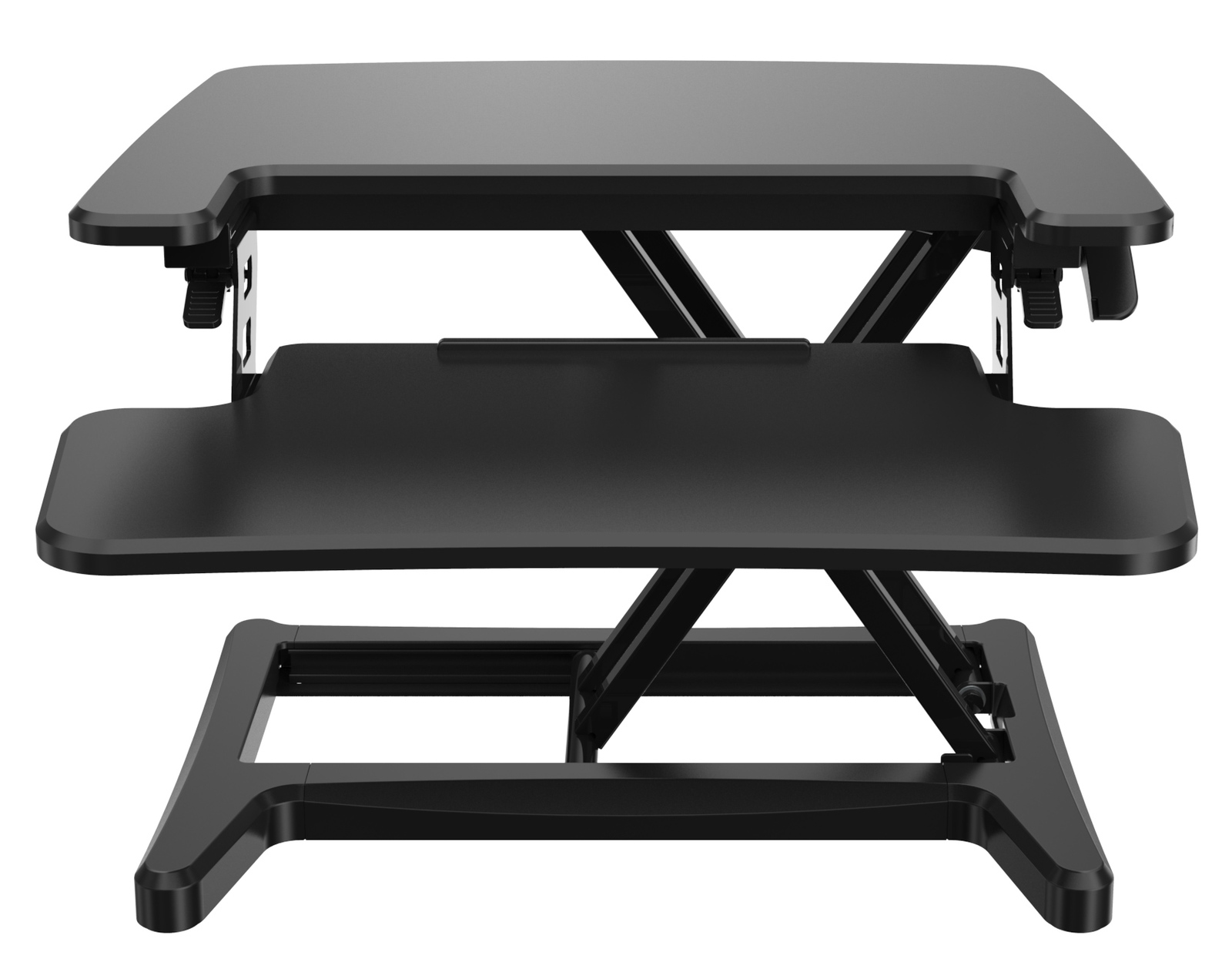 Gorilla Office: Height Adjustable Sit Stand Desk Riser (550x415mm, Black) image