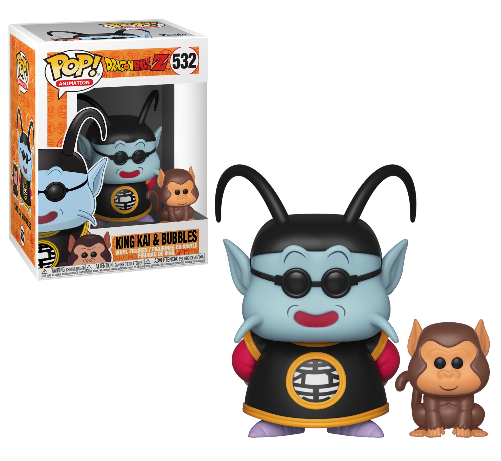 Dragon Ball Z – King Kai & Bubbles Pop! Vinyl Figure image