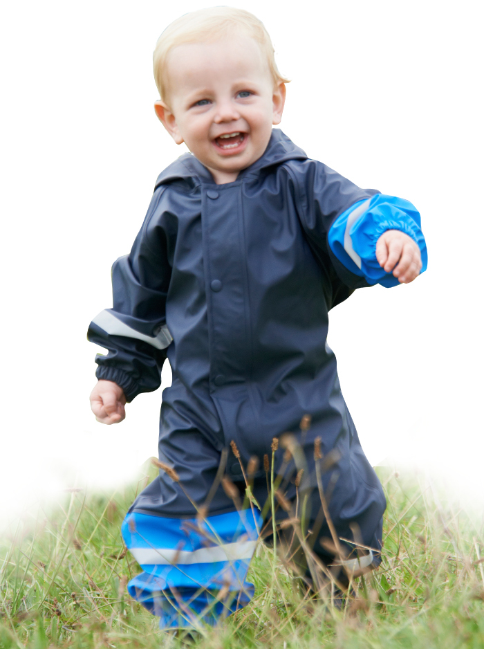 Mum 2 Mum: Rainwear All In One - Royal (6-12 Months) image