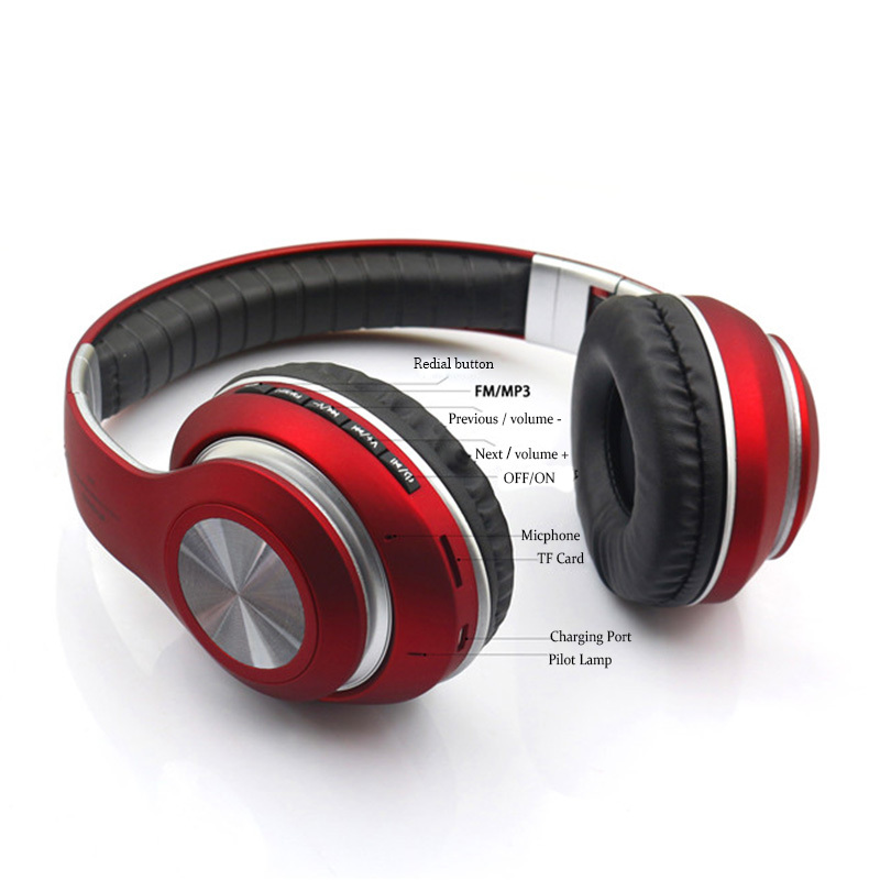 Ape Basics: Wireless Bluetooth Foldable Headset - Red image