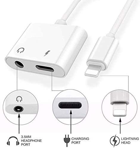 Lightning Headphone - Audio Adapter (White)