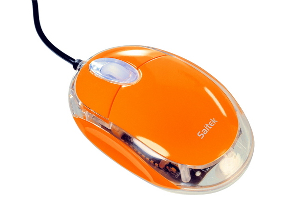 Saitek Notebook Optical Mouse - Orange