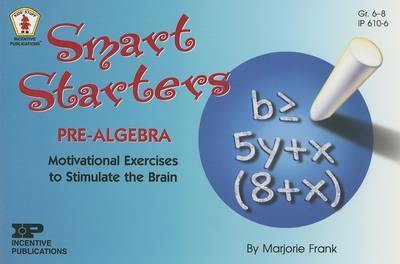 Smart Starters Pre-Algebra by Marjorie Frank image