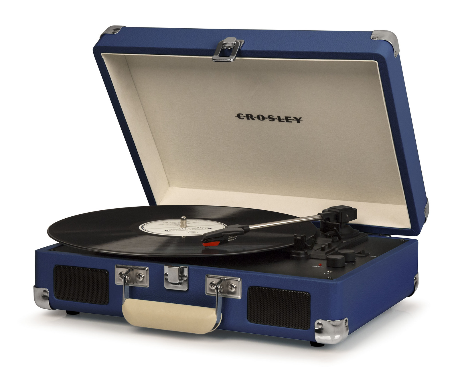 Crosley Cruiser Deluxe Portable Turntable Blue at Mighty Ape NZ