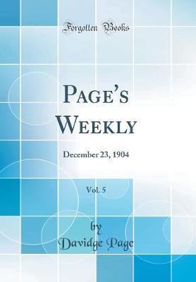 Page's Weekly, Vol. 5 by Davidge Page image