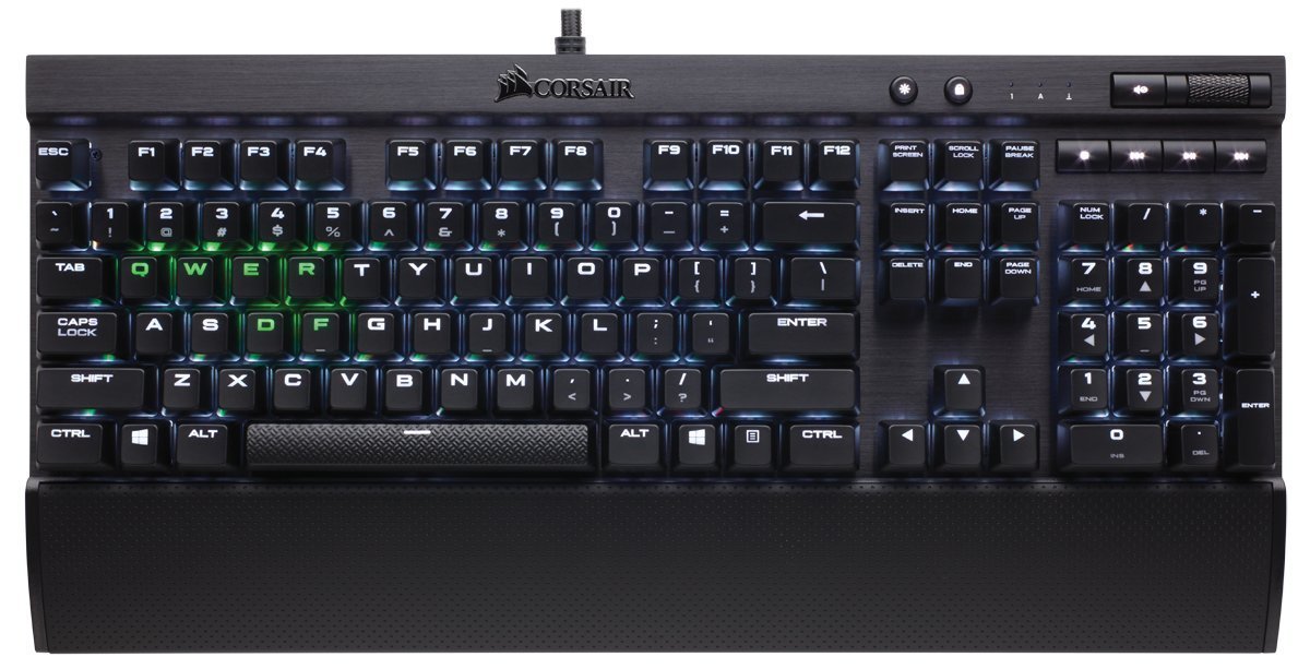 Corsair K70 LUX RGB Mechanical Gaming Keyboard (Cherry MX Blue) for PC Games image