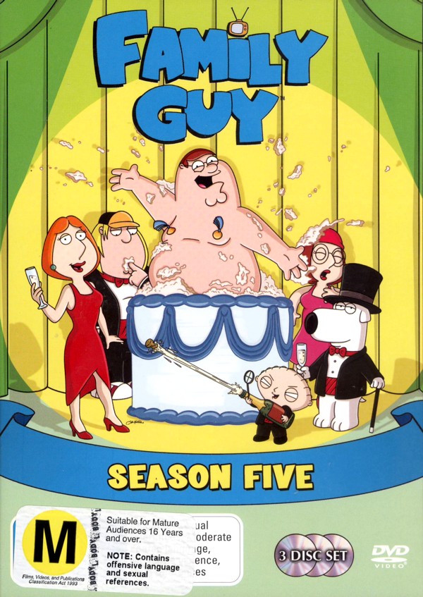 Family Guy - Season 5 (3 Disc Set) on DVD image