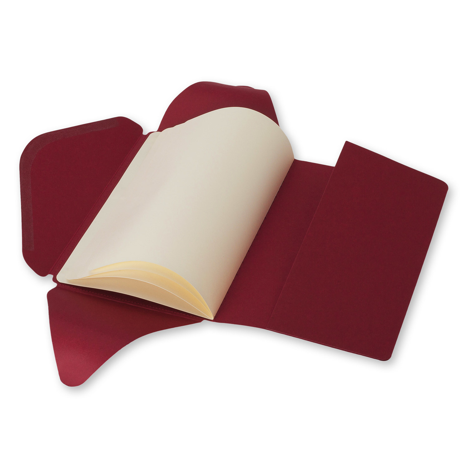 Moleskine Medium Postal Notebook - Cranberry Red