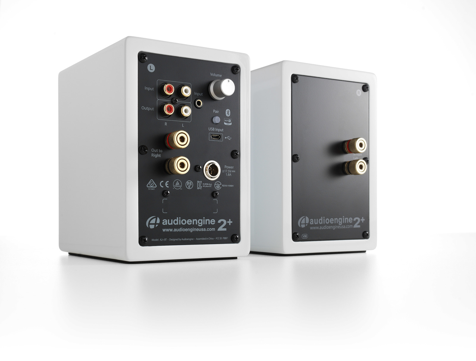 Audioengine 2+ Wireless Desktop Speakers - Gloss White image