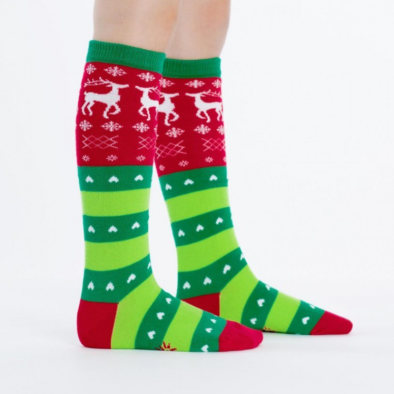 Sock It to Me: Junior Knee - Tacky Holiday Sweater (Age 7-10)