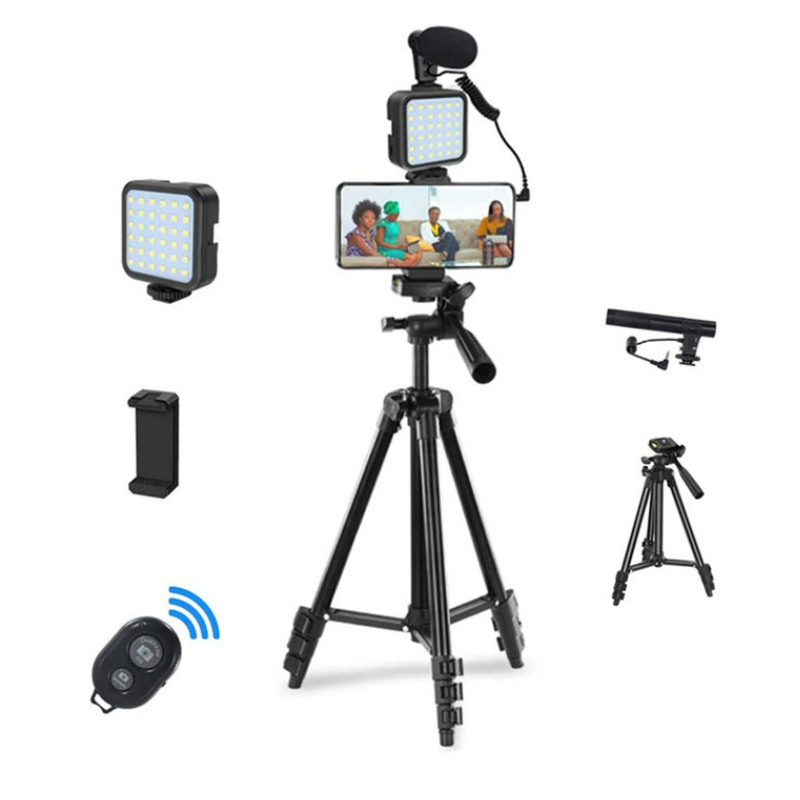 Camera Video & Microphone Kit with LED Light at Mighty Ape NZ