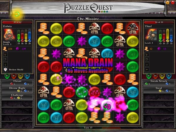 Puzzle Quest: Challenge of the Warlords (Jewel Case packaging) on PC